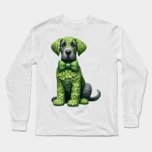 Clover Great Dane Dog St Patricks Day Long Sleeve T-Shirt